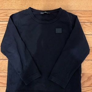 Acne studios kids - long sleeve black T shirt.